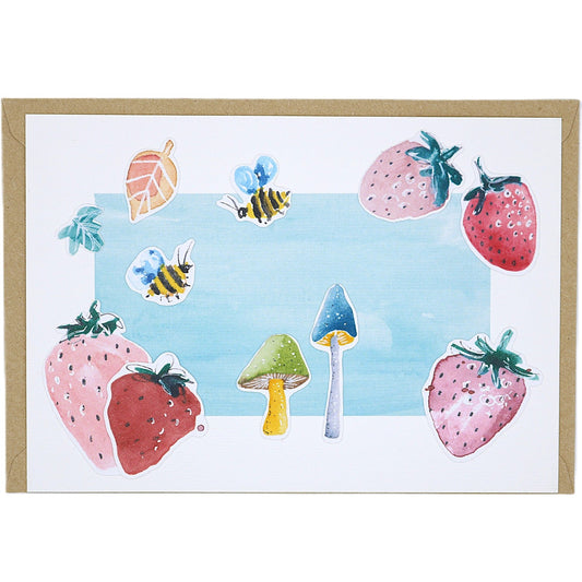 🍓 Glücksbeere No.1 - Grußkarte