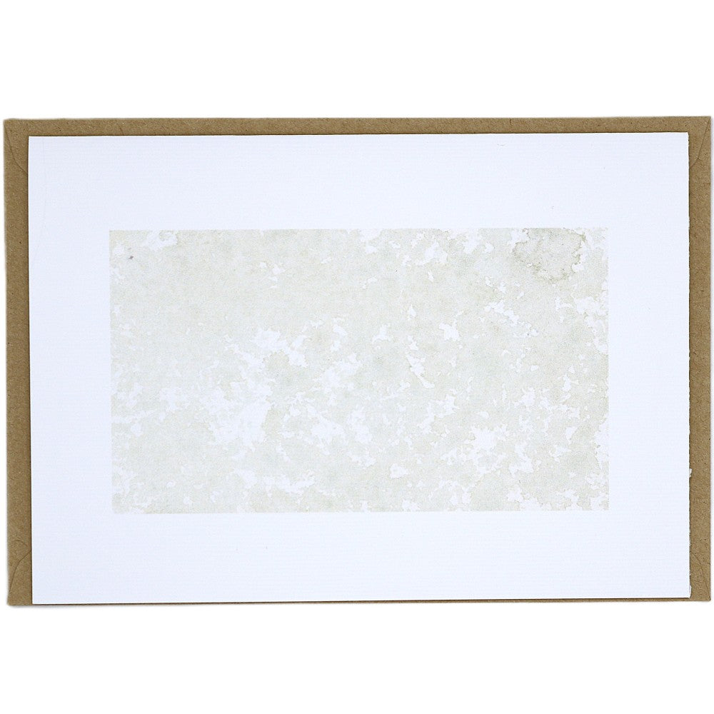 Aquarellkarte aus dem Waldbewohner-Set in natürlichen grüntönen, inspiriert von Waldlichtungen; inkl. Kraftpapierumschlag.