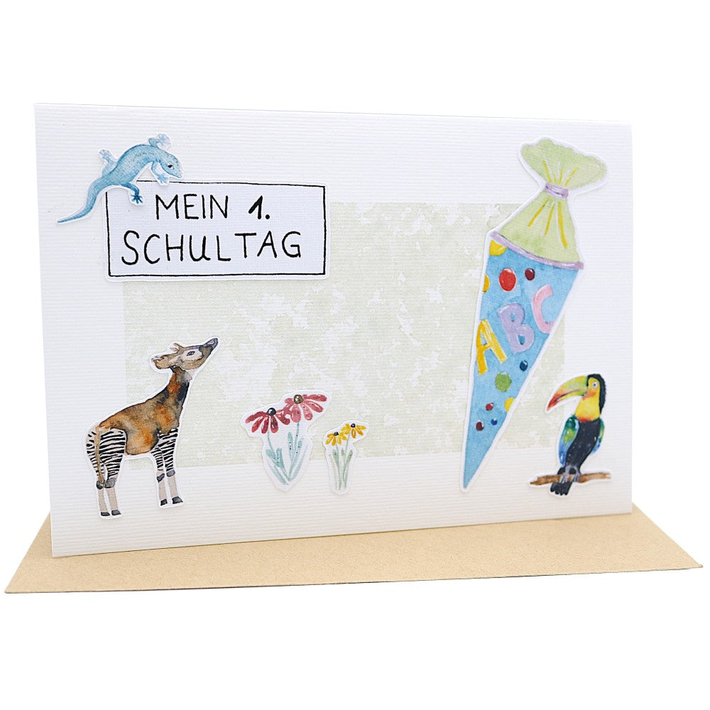 Mein 1. Schultag - Grußkarte