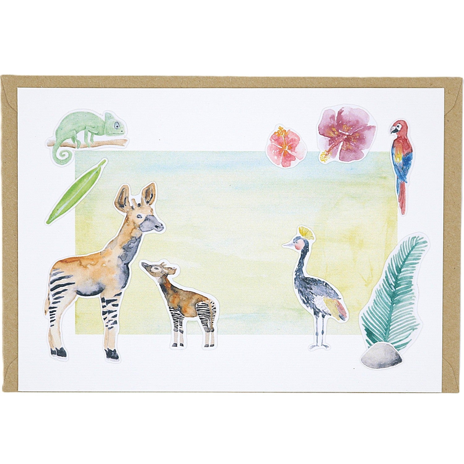 Okapi No.4 - Grußkarte