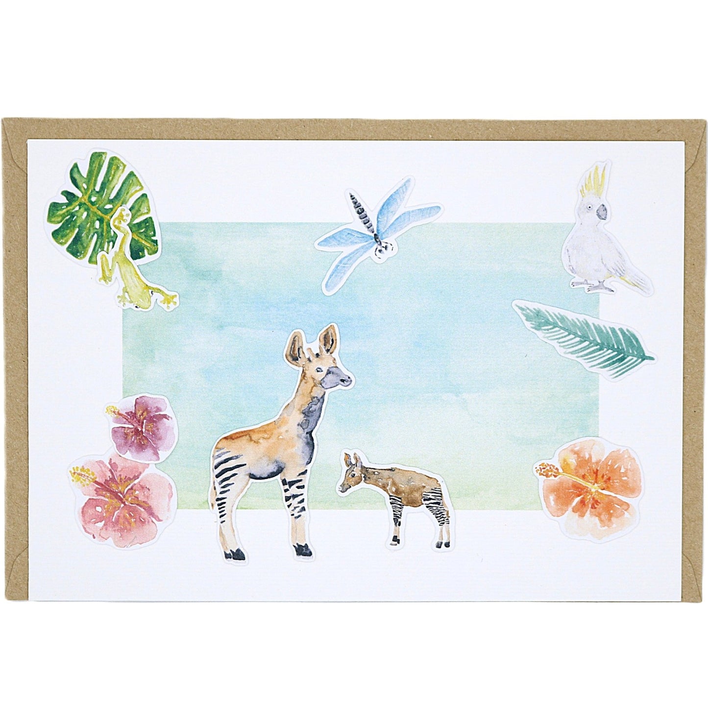 Okapi No.2 - Grußkarte