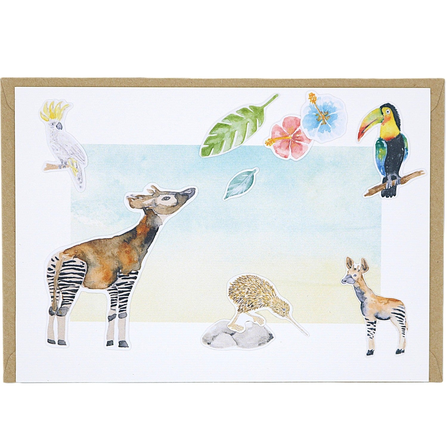 Okapi No.3 - Grußkarte