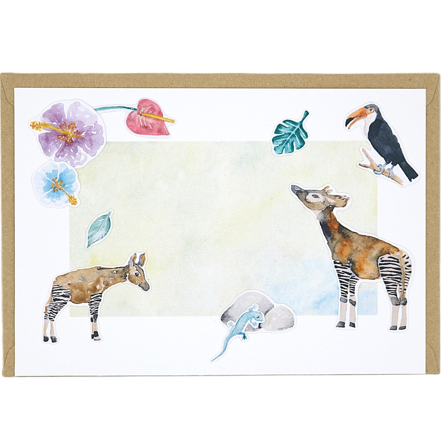 Okapi No.5 - Grußkarte