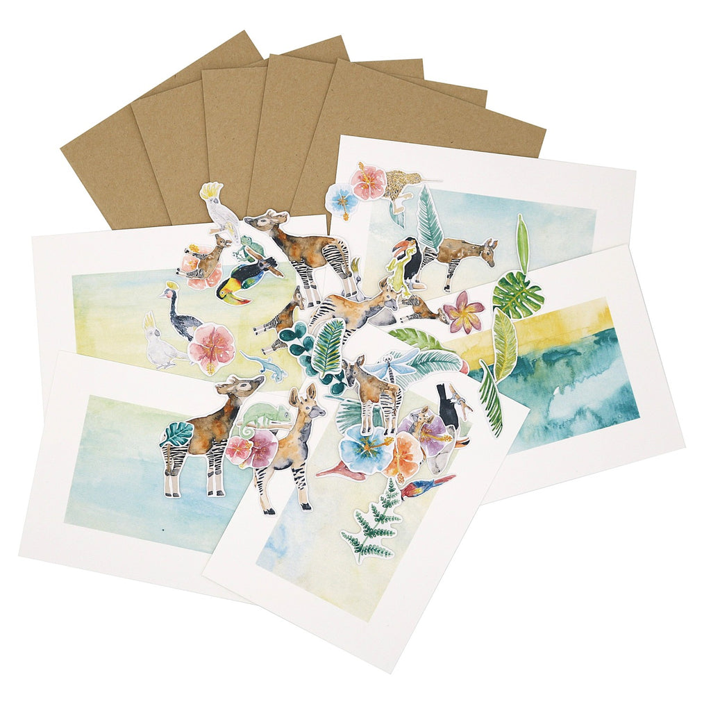 Karten-Set: Okapis und Co.