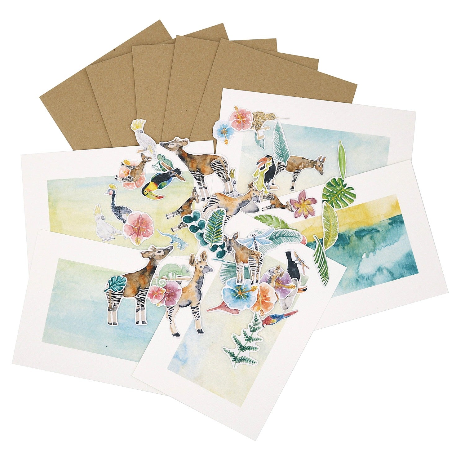 Karten-Set: Okapis und Co.