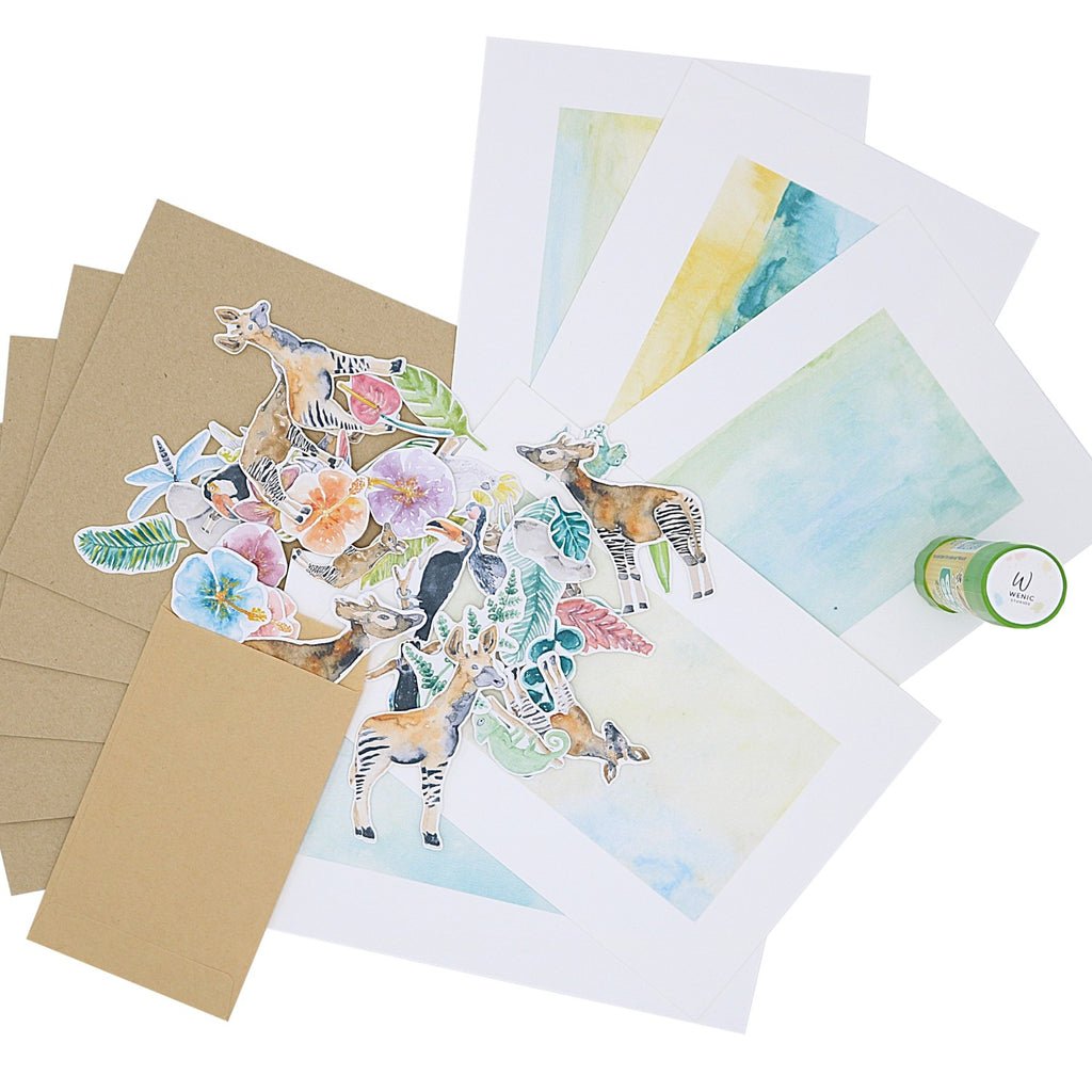 Karten-Set: Okapis und Co.