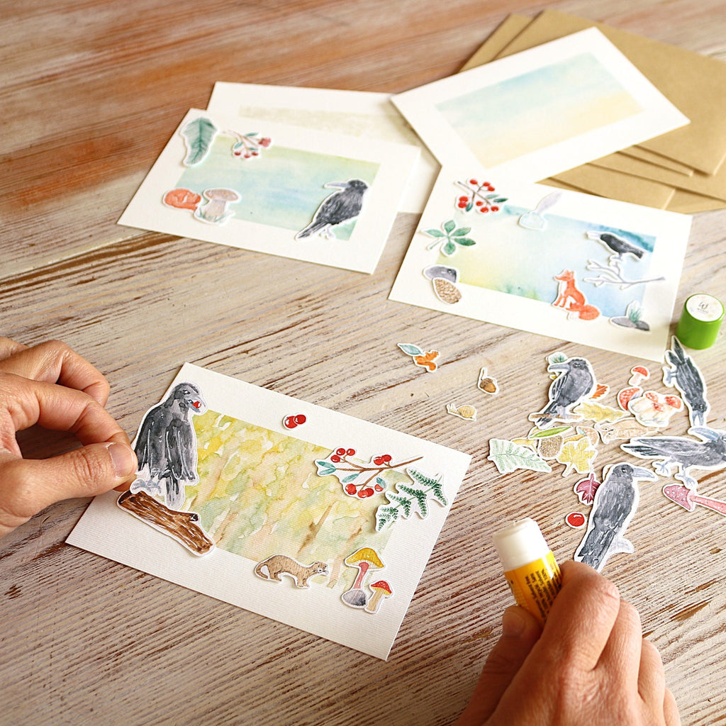 Karten-Set: Raben und Co.