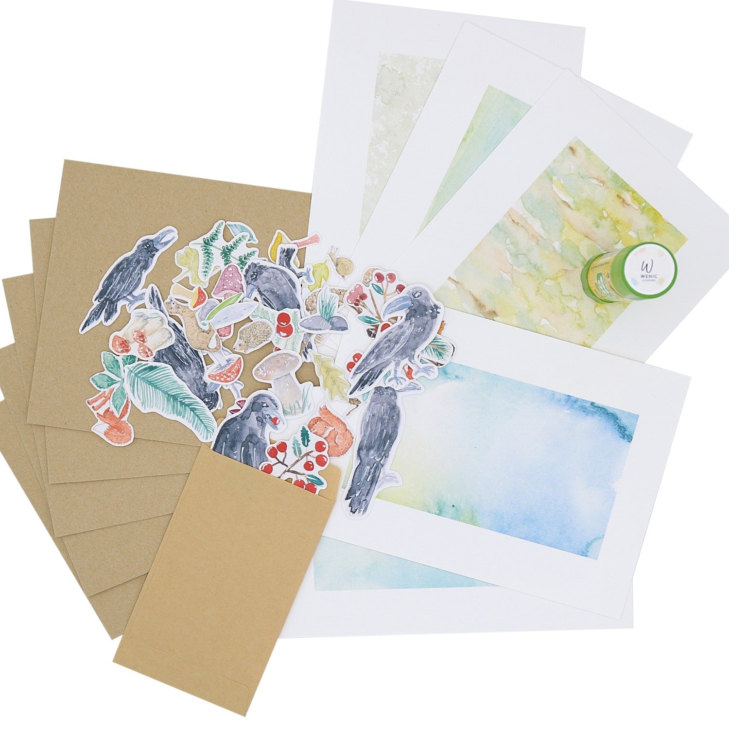 Karten-Set: Raben und Co.