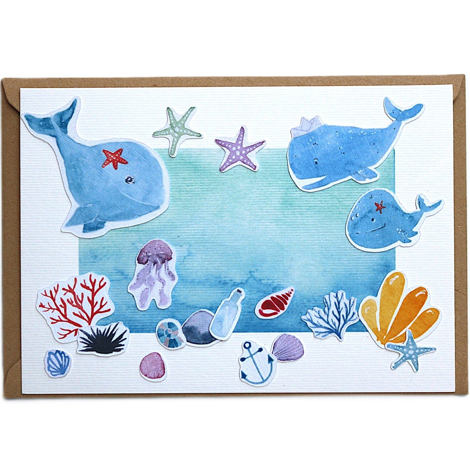 Wal No.2 - Grußkarte