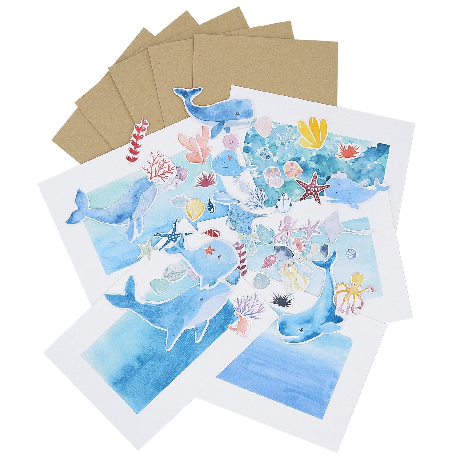 Karten-Set: Wale und Co.